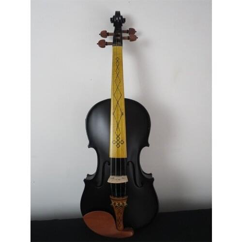 Professional black olors best craft 4/4 electric violin +Acoustic violin