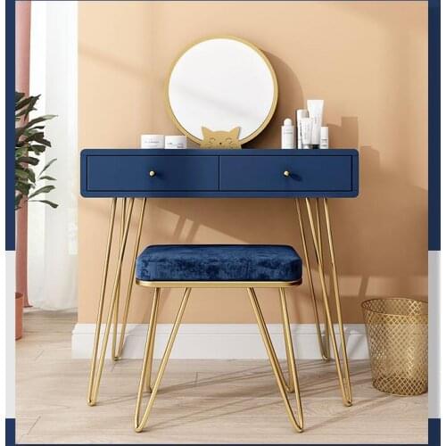 Light luxury dressing table bedroom small family modern minimalist makeup table female net red ins wind Nordic mini makeup table