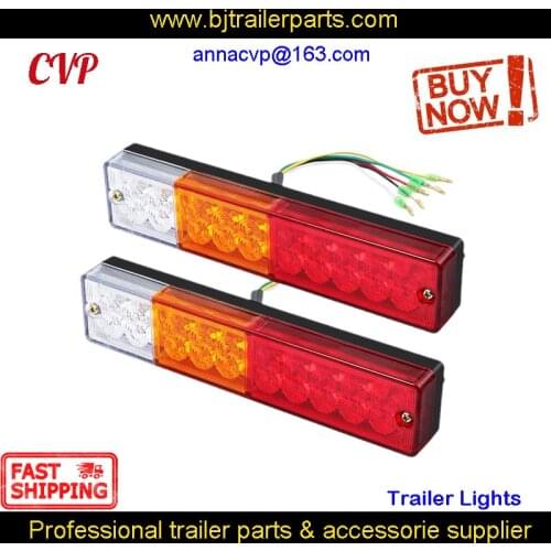 LED Trailer Light Rear Tail Stop Indicator Reverse Lights Truck Lamps by Pair (2pcs) RV Parts Camper Caravan Accessories