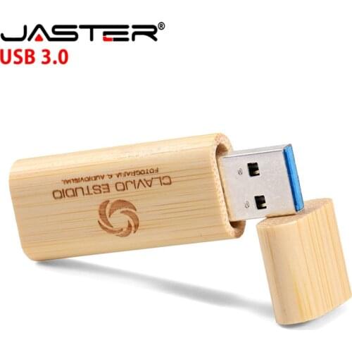 JASTER Hot USB3.0 flash drive wooden USB pen drive 4GB 8GB 16GB 32GB 64GB 128GB Christmas gift