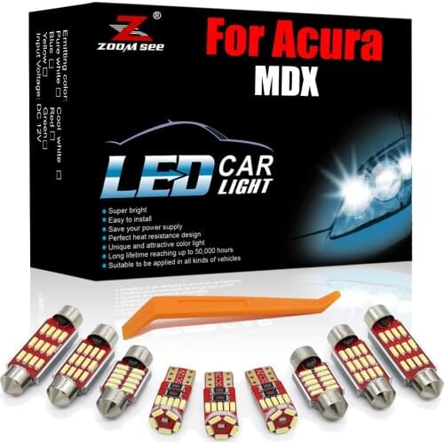GBtuning LED For Acura MDX 2001-2020 Error Free Vehicle Indoor Map Reading Trunk Lamp Interior Light Auto Parts Car Kit Canbus
