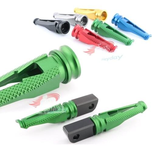 Motorcycle CNC Rear Foot Pegs Footpegs Passenger For KAWASAKI Z250 Z300 Z400 NINJA250 / 300 ninja400