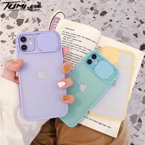Camera Lens Protection Phone Case on For iPhone 11 Pro Max 6 6S 7 8 Plus SE 2020 XR XSMax X XS Candy Color Soft Back Cover Gift