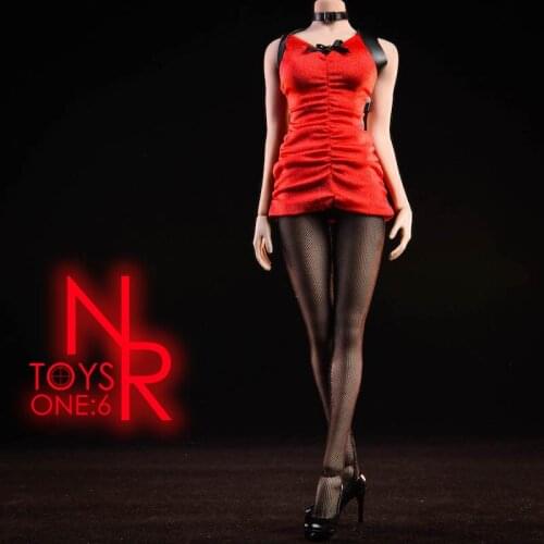 1/6 Scale Sexy Package Hip Dress Zombie killer Ada Wang Dress NR18 For 12'' Women Action Figure In Stock