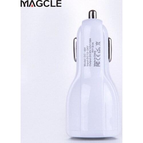 10pcs/lot 5A dual USB fast car charger for mobile phone ipad Quick car charger travel charger