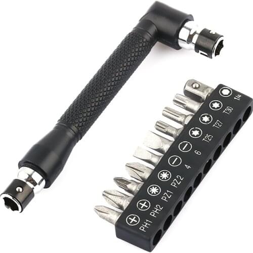 11PCS Mini Carbon Steel L-Shape Dual Head Wrench Screwdriver Bits For Routine
