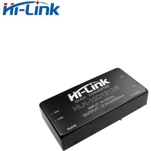 2pcs dc dc module HLK-10D1212B 5V 8.3A transfer 86%Typ isolated power supply module with DIP-4 replace HDD10-12S12B