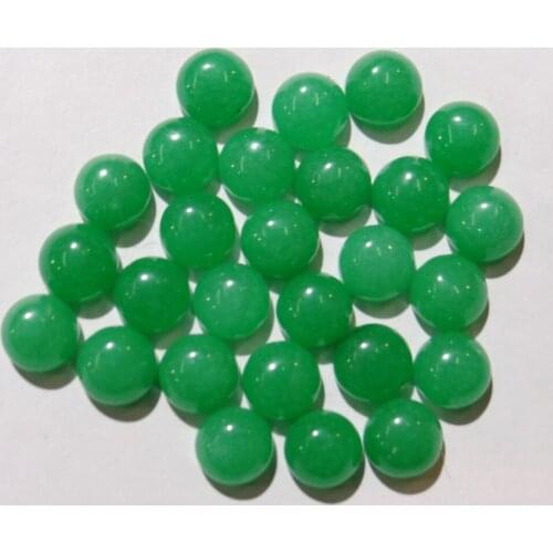 6mm Natural Stone Quartz Crystal Turquoises Lapis Round Cabochon pendant for diy jewelry making Necklaces Accessories100pcs