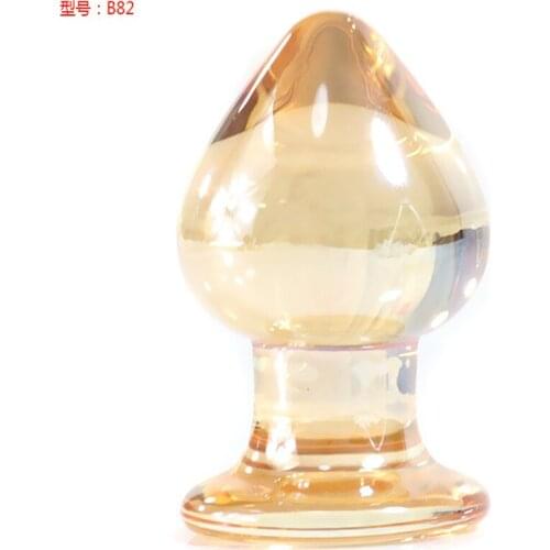 Crystal Glass Anal Plug G-spot Posterior Atrium Anal Masturbation Comrade Tool Out Masturbation Male Orgasm Adult Supplies