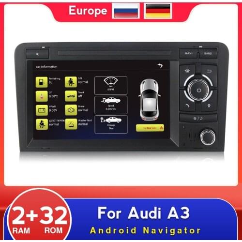 Android Car Radio Multimedia Video Player For Audi A3 2003 2004 2005 2006 2006 2007 2008 2009 2010 2011 Navigation GPS 2din WIFI