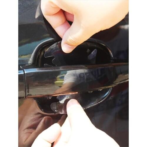 Car Styling Door Handle Protector Film For Suzuki Baleno Grand Vitara Ignis SX4 Vitara 4 XL7 2 Kizashi Reno Swift Accessories
