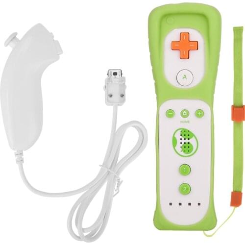 2 IN 1 Build in Motion Plus for WII Game Console Wireless Remote Controller with Montion Sensor for Nintend Wii Nunchuck Gamepad