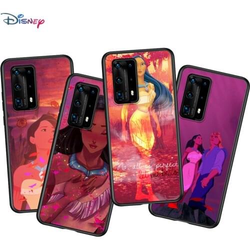 Disney Pocahontas For Huawei P40 P30 P20 Pro P10 P9 P8 Lite RU E Mini Plus 2019 2017 Black Phone Case Cover