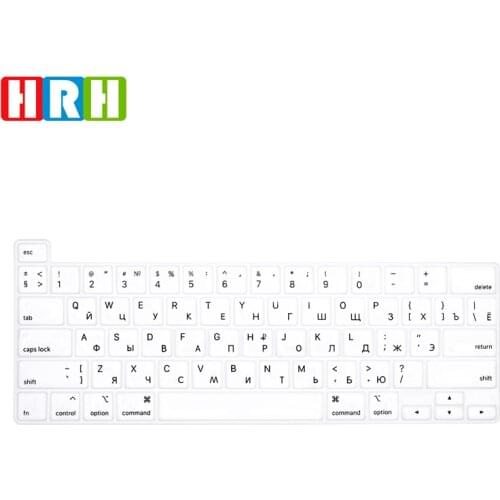 HRH Russian language Silicone Keyboard Skin Cover Protector For MacBook New Pro 16 Inch A2141 Pro M1 A2338/A2251/A2289 2020