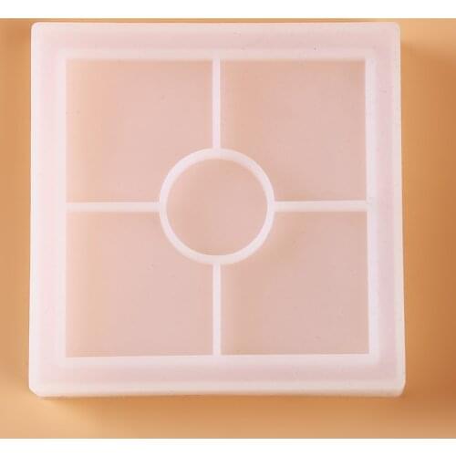 DIY Mold Cake Mould Tea Coaster Flexible Silicone Mold Epoxy Resin Making Craft Clay Resin Molds DIY Making Accessories
