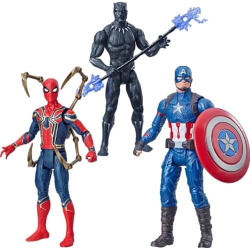 15cm Hasbro Marvel Legends Avengers 4 Superhero Collection Iron Man Thanos Spiderman Hawkeye Scarlet Witch Action Figure Model