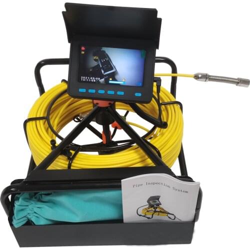 4.3" LCD Monitor Pipe Sewer Drain Endoscope Camera 10M 20M 30M 40M 50M Underwater Industrial Water Pipeline Inspection CCTV Kit