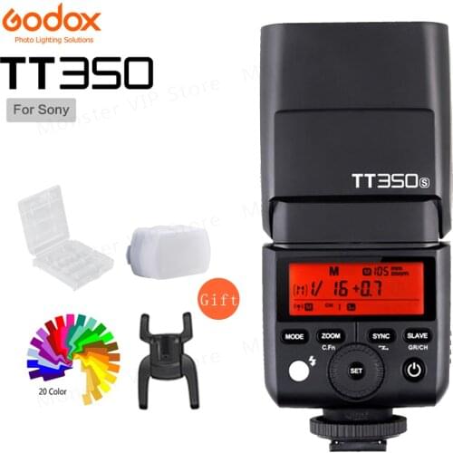 Godox Mini Speedlite TT350S Camera Flash TTL HSS GN36 for Sony Mirrorless DSLR Camera A7 A6000 A6500 A7R A7R II A55 A99 A77 II