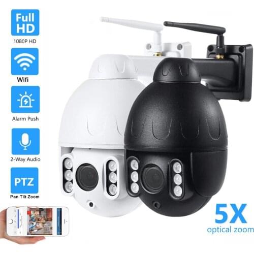 OwlCat HD 1080p Wireless IP Camera Dome PTZ Outdoor Waterproof IP66 H264 Auto Cruise Onvif Two Way Audio SD Card CamHi Phone APP