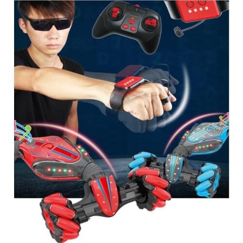 2.4G Stunt Gesture Induction Twisting Off-Road Vehicle Light Music Drift Traverse Remote Control Dancing Side Driving Toy