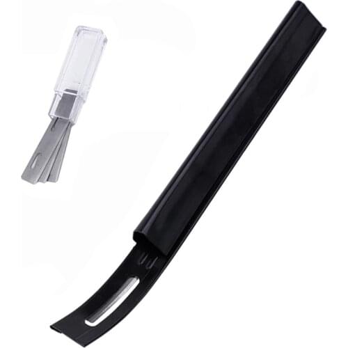 LMDZ 1Pc Leather Cutting Tool,Iron Safety Beveler Skiver with 3 Blades,Leather DIY Craft Tool for Leather DIY Project