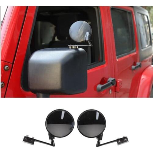 JXKaFa Fit For Jeep Wrangler 2007-2017 Car Blind Area Mirror Exterior Car Styling Accessories 2Pcs/set New Arrival