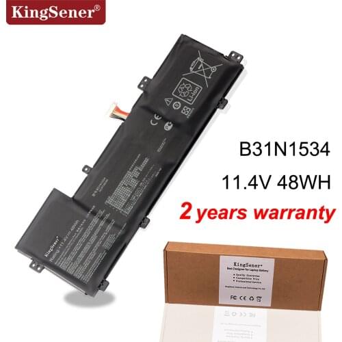 KingSener B31N1534 Laptop Battery For ASUS Zenbook UX510 UX510UW UX510UX Series 3ICP7/60/80 0B200-02030000 11.4V 48WH
