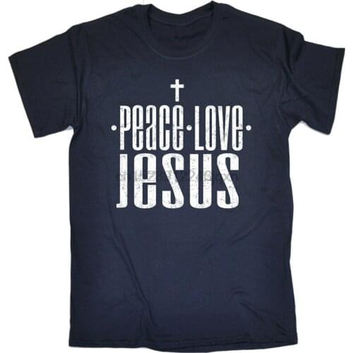 Peace Love Jesus MENS T SHIRT Birthday Fashion Funny Bible Religion Joke Gift 2xl 3xl 4xl 10xl Tee Shirt