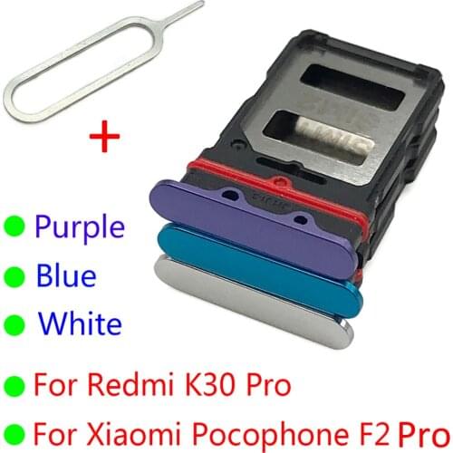 For Xiaomi Redmi K30 Pro / POCO F2 Micro Nano SIM Card Holder Tray Slot Holder Adapter Socket