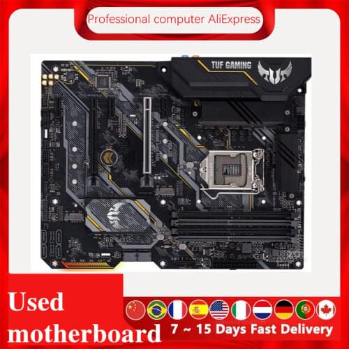 NEW motherboard For Asus TUF GAMING B460-PLUS Original Desktop Intel B460 B460M Motherboard LGA 1200 i7/i5/i3 USB3.0 M.2 SATA3