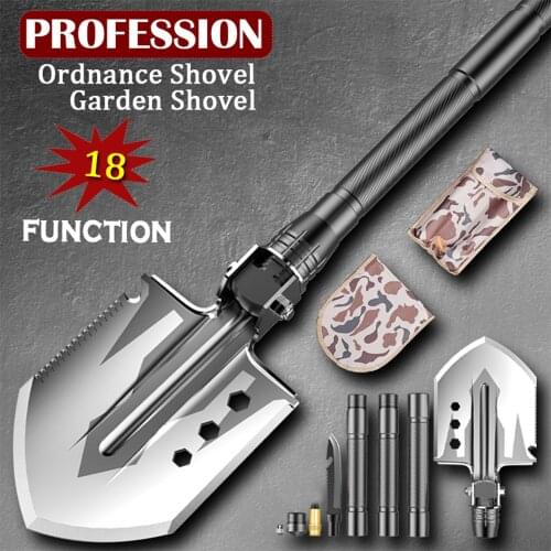 Garden Tools Shovel Multifunction Removable Spade Garden Shovel Outdoor Emergency Camping Tools Portable 76cm shovels Fast Ship