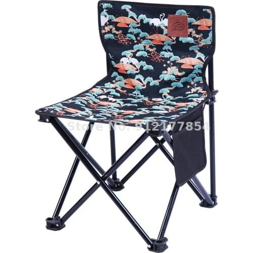 Folding Chair Portable Back Outdoor Camping Painting Art Sketch Chair Leisure Fishing Chair Pony Board Stool