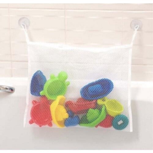 Childrens Bath Shower Play Toy Storage Bag Bathroom Supplies Strong Sucker Baby Shower Bathing Toys Storage Pouch
