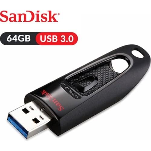 SanDisk USB Flash Drive Ultra CZ48 U Disk 64GB 100MB/s Pen Drive USB3.0 Stick For Desktop Laptop Netbook (SDCZ48-064G-Z46)
