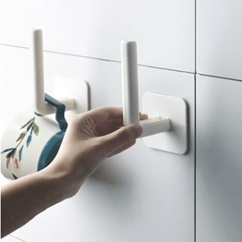 1PC Kitchen Self-adhesive Accessories Under Cabinet Paper Roll Rack Towel Holder Tissue Hanger Storage Rack for Bathroom Toilet