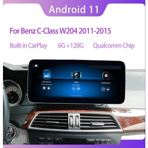 10.25 inch 12.5 inches andriod 10 Android Display 4G for Benz C Class W204 2011-2014 Car Radio Screen GPS Head UP Touch Screen