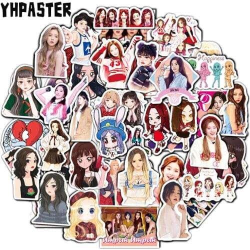 10/30/50Pcs Cute Red Velvet Korea Team Cartoon Stickers For Refrigerator DIY Suitcase Laptop Car Skateboard Album Motorcycle Box