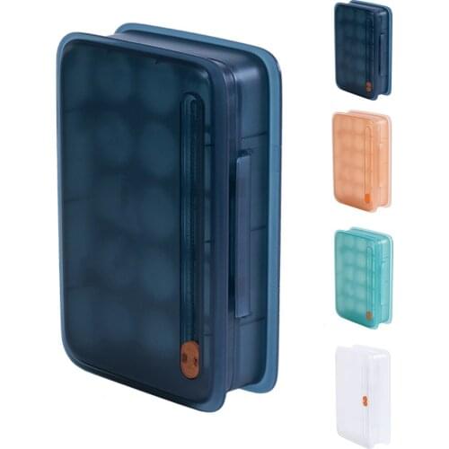 15 Grids Refrigerator Egg Storage Box Transparent Case Portable Wild Picnic Egg Organizer Kitchen Fridge Arrange Accessories