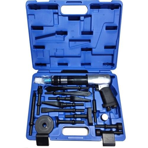 16Pcs multifunctional air hammer Tool Set Industrial Powerful Handle Straight Type Air Chisel Pneumatic Hammer Shovel Kit