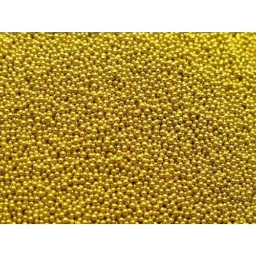 50Gram Gold Glass Micro Beads Microbeads No-hole Embellishment + Storage Box
