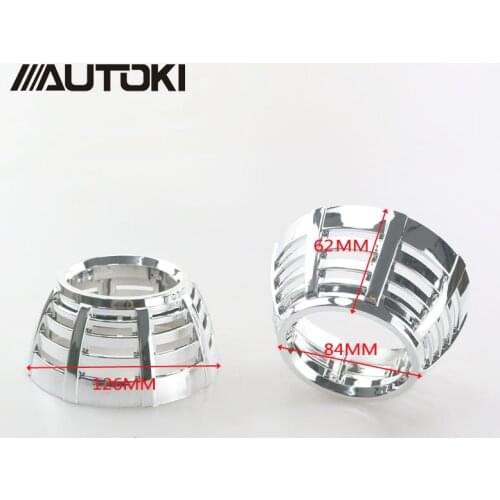Autoki High Temperature Infiniti G37 style Projector Lens Shrouds Masks Hoods For 2.5'' H1 Lens WST Headlights Projectors Lens