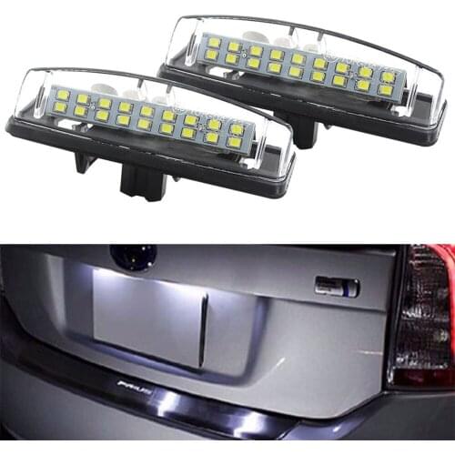 Car Led Number License Plate Light For Toyota Camry 40 V40 XV40 Aurion Echo Avensis Belta Prius 20 Sienta Kit Canbus Error Free