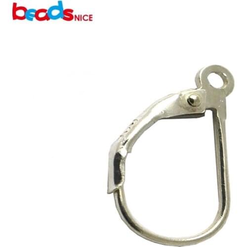 Beadsnice pure 925 silver earrings leverback hook with opening ring fine jewelry earrings accessories wholesale ID27509
