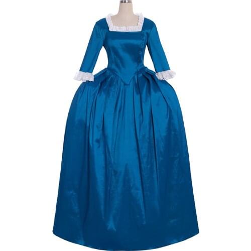 Cosplaydiy Marie Antoinette Dress Rococo Dress Inspired From Musical Hamilton Performance Angelica Blue Dress Eliza Costume L320