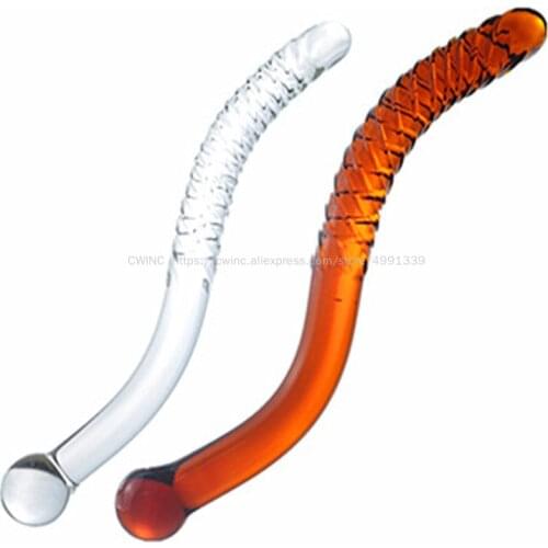 CW0247 29Cm Glass Anal Butt Dildo Double End Women Beginner