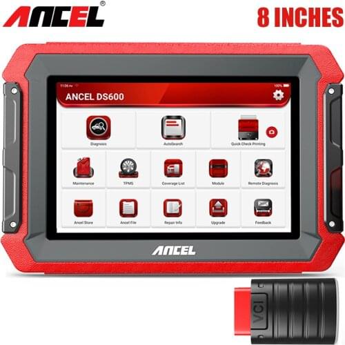 Ancel DS600 Active Test ECU Coding OBD2 Scanner All System Engine Scan TPMS Coding AF Adjust DPF ABS Oil OBD 2 Diagnostic Tools