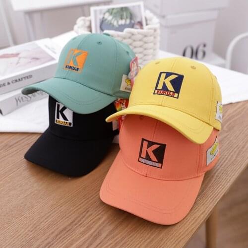 Doitbest 2021 Children Baseball Cap Autumn Hip Hop Printing K letter summer kids Hats Boys Girls hat Caps snapback gorras