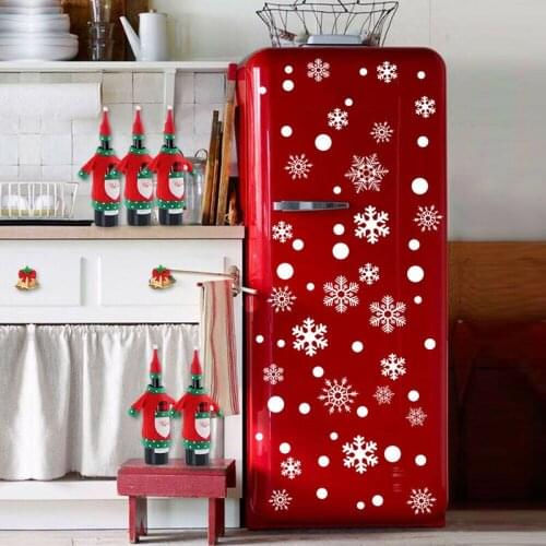 48 pcs snowflake electrostatic Sticker Glass window kids room winter home decoration Christmas Wall Stickers Decal wallpape