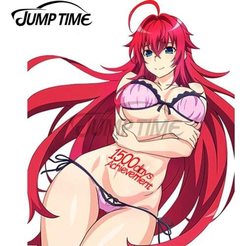Jump Time 13 x 6.9cm Sexy Uniform Girl Decal High School DxD AnimePersonality Stickers Vinyl Car Sticker Body For Car Stickers