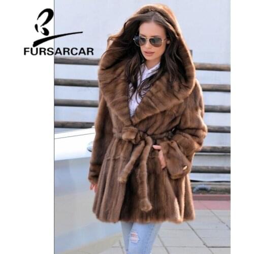 FURSARCAR Women's Hooded Jackets